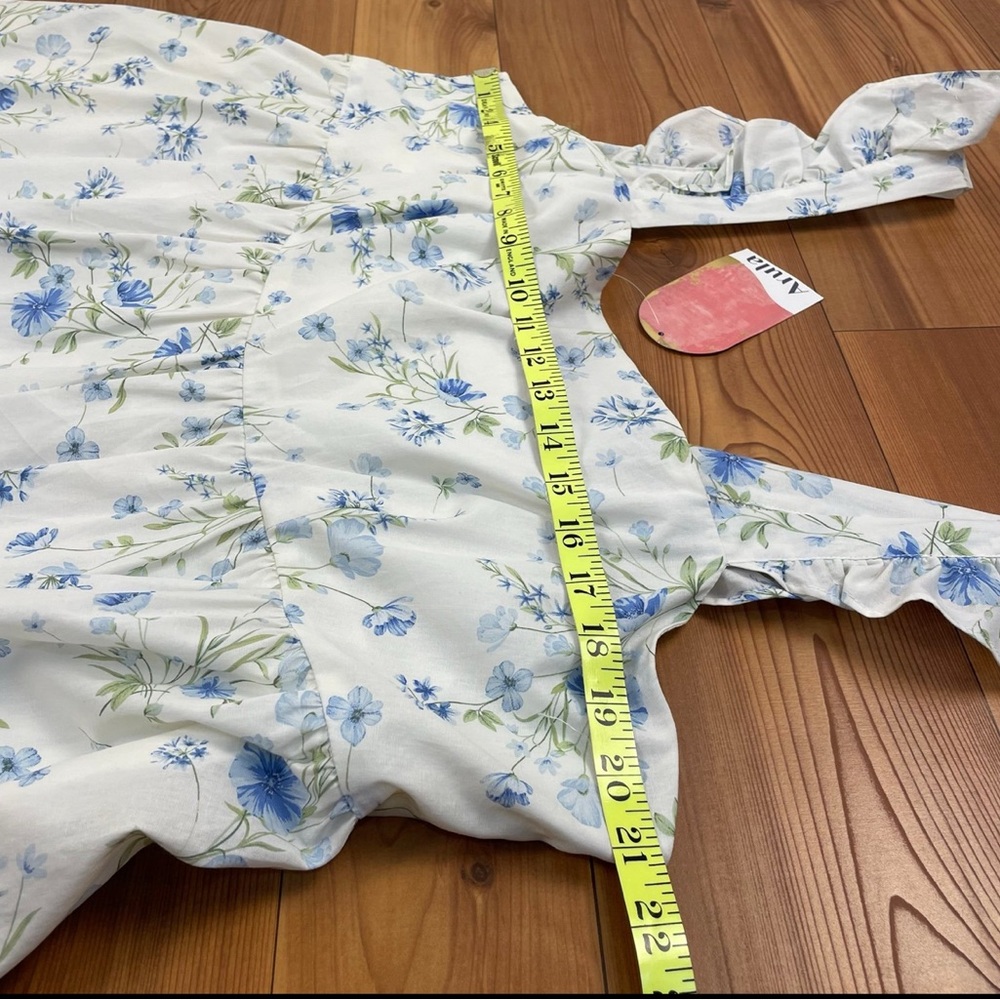 ARULA Blue Floral Mini Dress - Picture 5 of 7